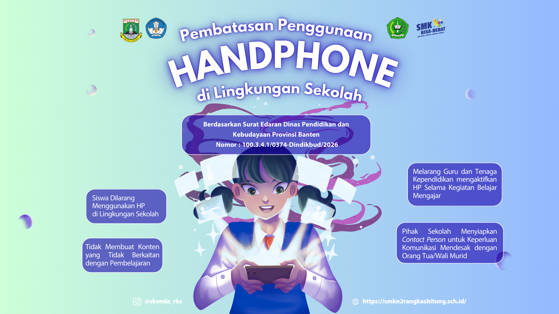 Dukung Kebijakan Dindikbud, SMKN 2 Rangkasbitung Batasi Penggunaan Telepon Seluler di Lingkungan Sekolah